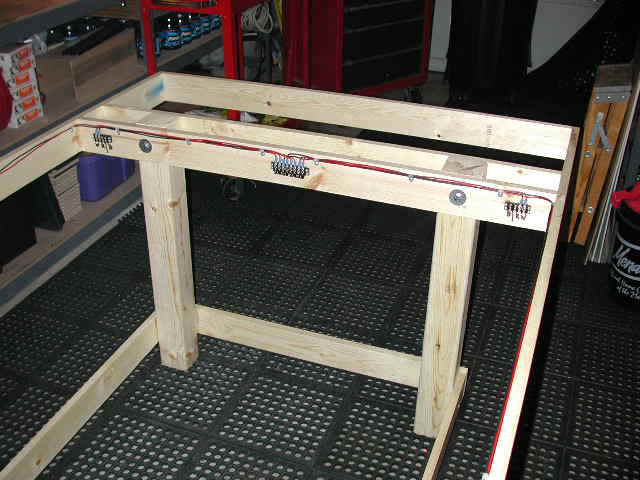 car track table with storage