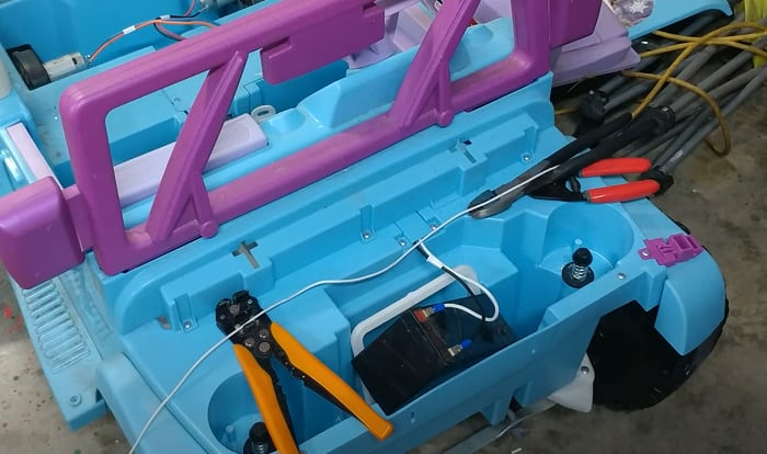 how to convert 12v to 24v power wheels