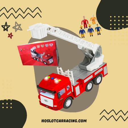 FUNERICA Toy Fire Truck with Lights