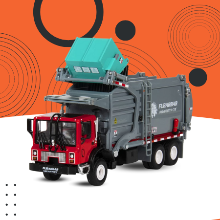 FURBARBAR Garbage Truck Toy Model