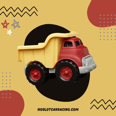 Green Toys DTK01R Dump Truck in Yellow and Red