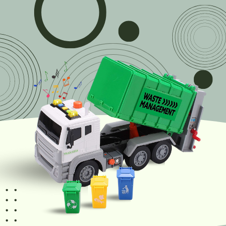 JOYIN 11024 12.5" Garbage Truck Toy