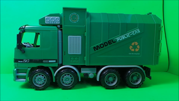 LATEST INERTIA FRICTION MOTOR DRIVE RECYCLING GARBAGE TRUCK TOY