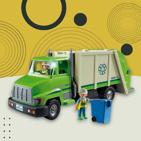PLAYMOBIL 5679 Green Recycling Truck