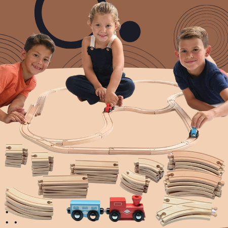 Play22 6012 Wooden Train Set