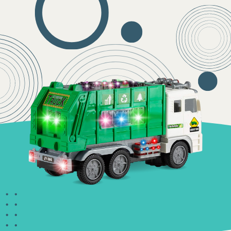 Zetz Brands Toy Garbage Truck for Kids