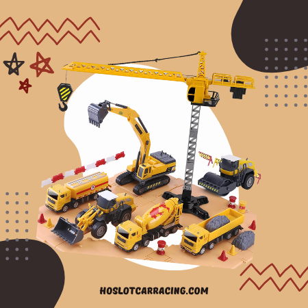 iPlay, iLearn 8008 Construction Site Vehicles Toy Set