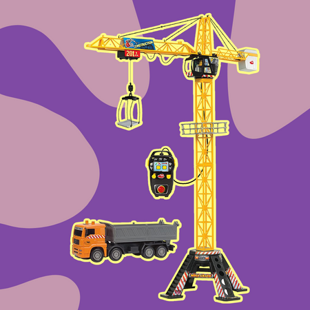 Dickie 203462412 48″ Mega Crane Playset