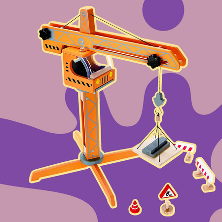 Hape E3011 Playscapes Crane Lift Playset