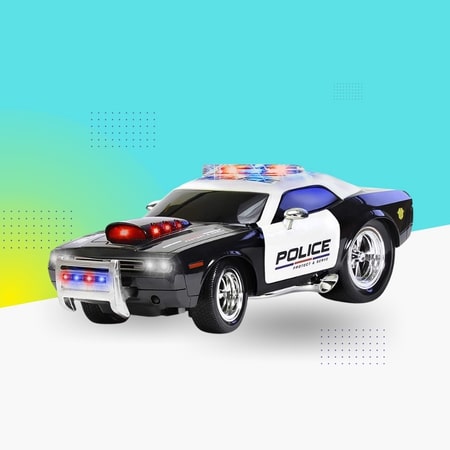 KidiRace Remote Control Police Car