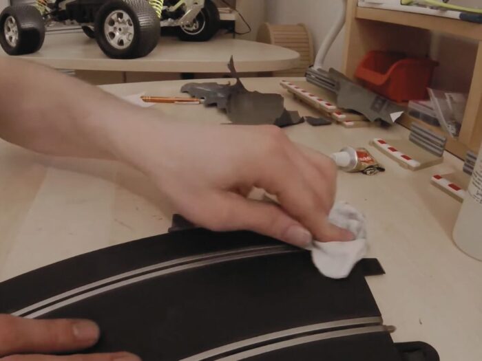 cleaning with alcohol